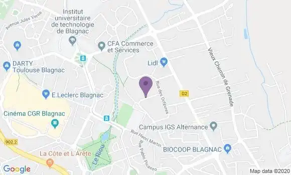 Localisation Caradant Maurice