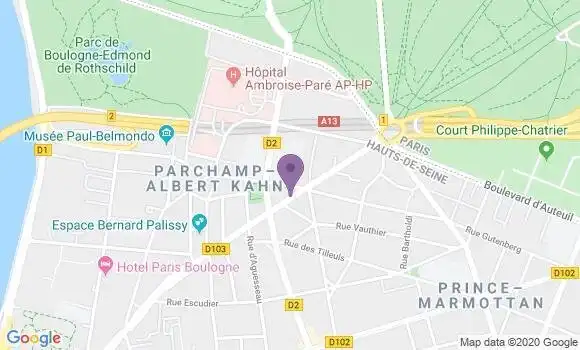 Localisation Bruneaux Jean Pierre