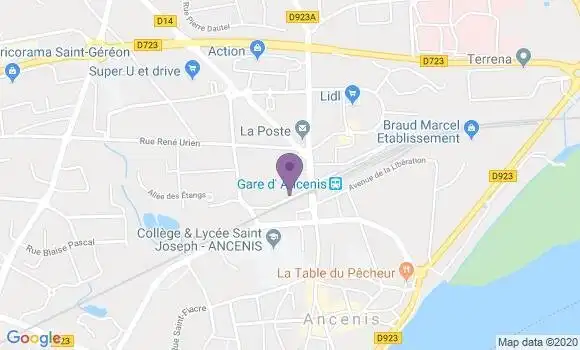 Localisation Blanchet Jean François