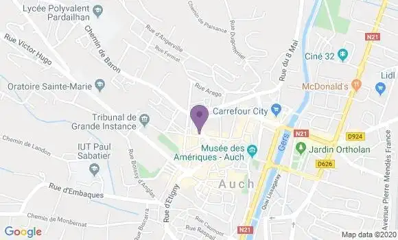Localisation Adoue Jean Pierre