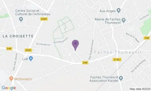 Localisation Fauvarque Anne