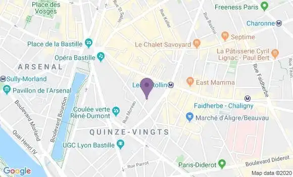 Localisation Fricout Hélène