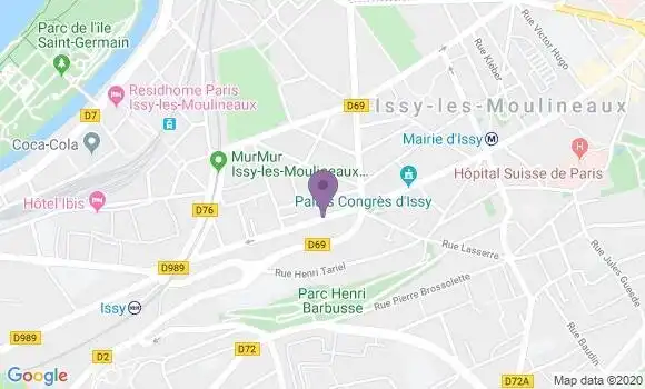 Localisation Arsene Henry Tristan