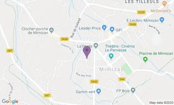 Localisation De Ligondes Jean