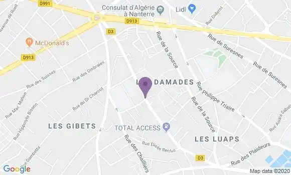 Localisation Thevenin Annie