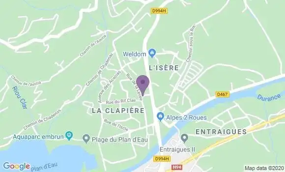 Localisation Fraisse Geneviève