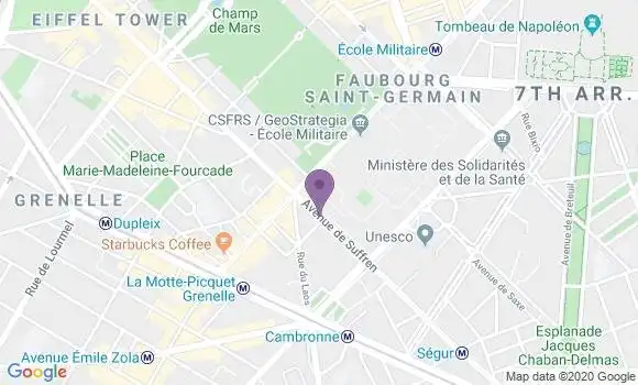 Localisation Roussin Caridi Nathalie