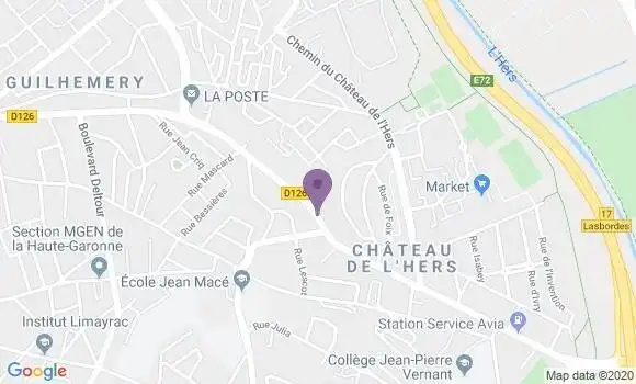 Localisation Testard Olivier