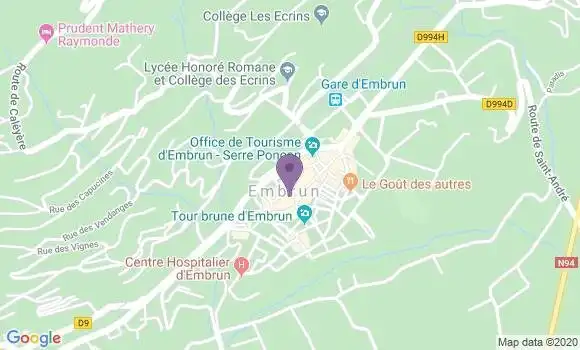 Localisation Garcin Coromp Marie