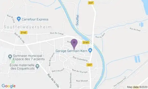 Localisation Finck Christian