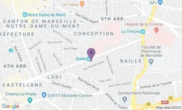 Localisation Batret Jean Bernard