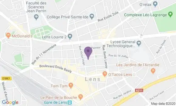Localisation Crommelinck Gonzague