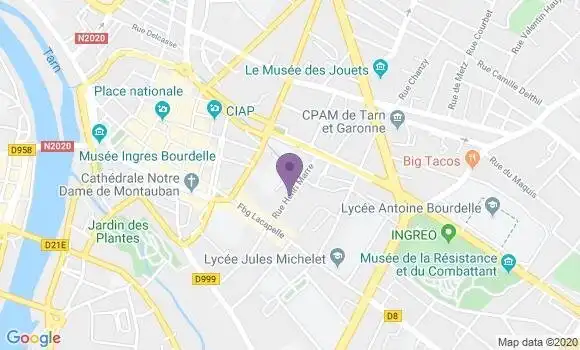 Localisation Bourdoncle Bernard