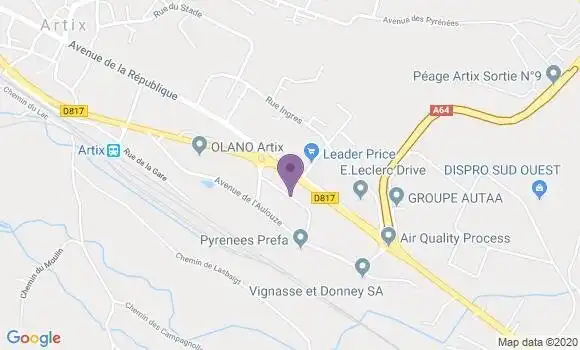 Localisation Detroyat Bernard
