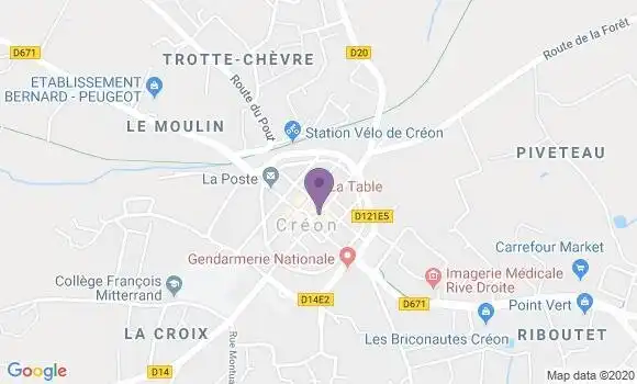 Localisation Madaule Lestie Danielle