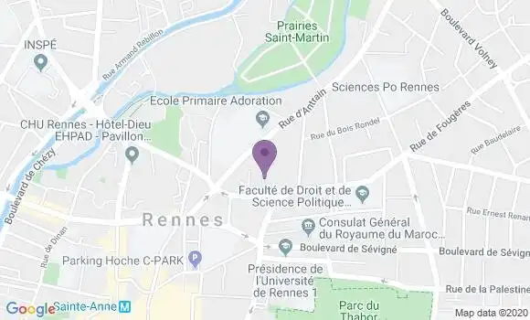 Localisation Mevel Bernard
