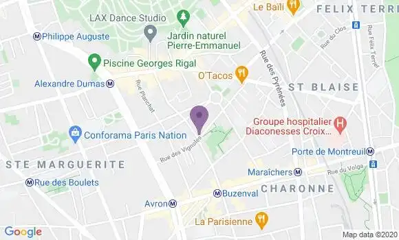 Localisation Hall Catherine