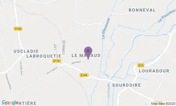 Localisation Cottard Cheyssial Véronique