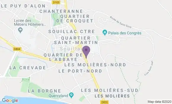 Localisation Verlhac Denis Pierre