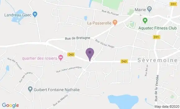 Localisation Gravellier Servantie Catherine