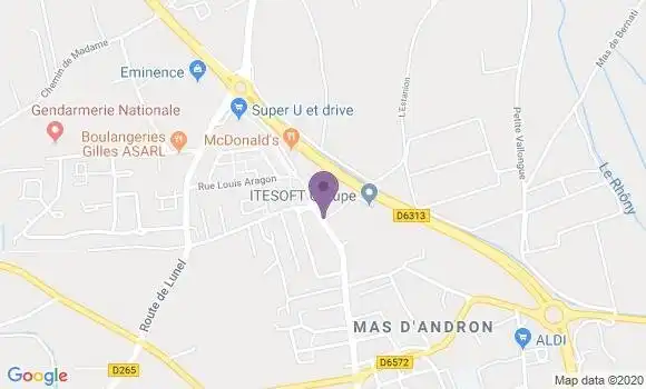 Localisation Monsegur François