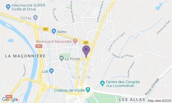 Localisation La Rocca Yvon