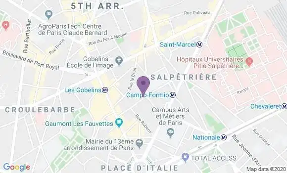 Localisation Couratier Bruno