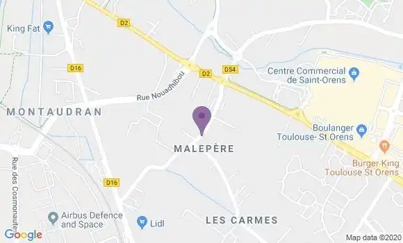 Localisation Fourcade Myriam