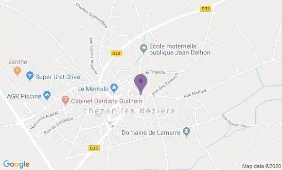 Localisation Rouquette Christian