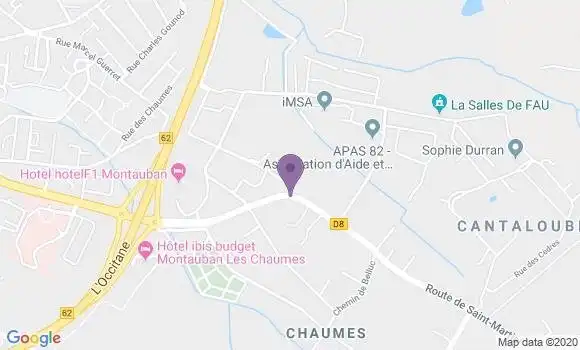 Localisation Taupiac Couderc Anne Marie