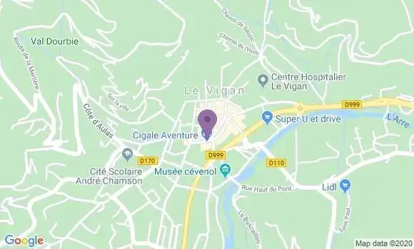 Localisation Garrigues Anne Laure