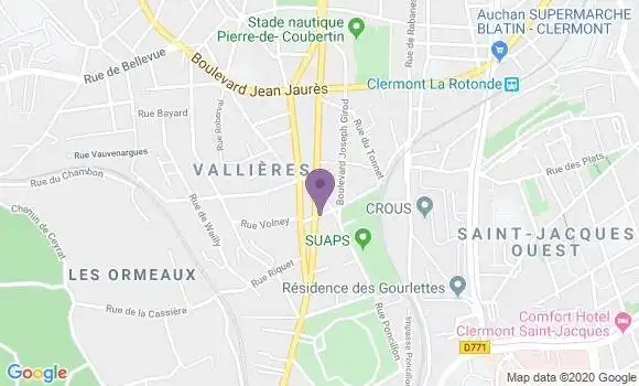 Localisation Faure Jean Louis