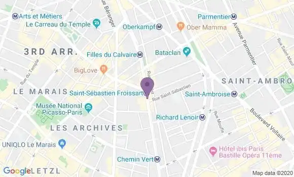 Localisation Fontenas Hugues