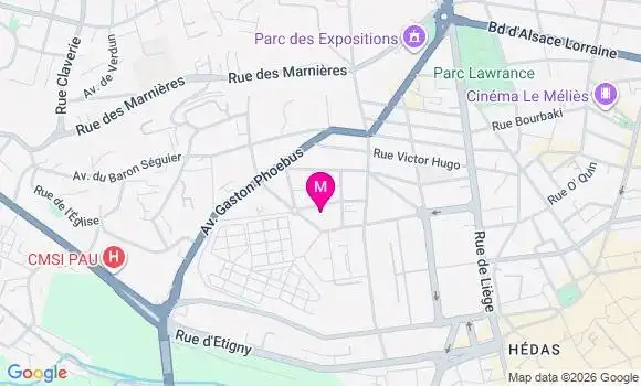 Localisation Mtre Garreta Edwige