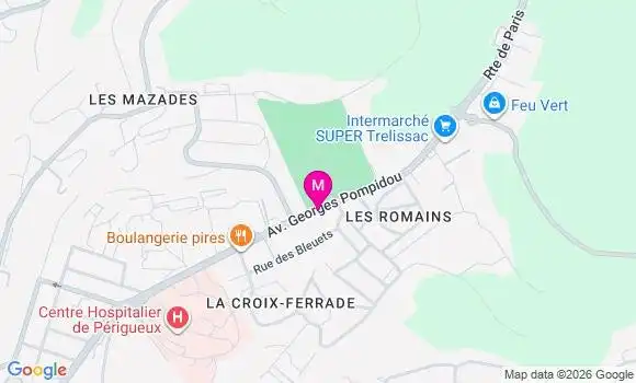 Localisation Mtre Just Isabelle