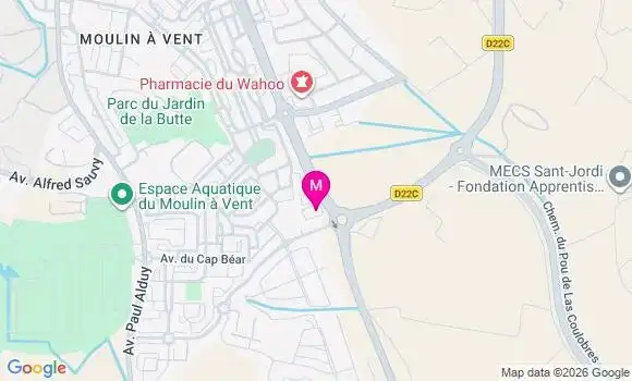 Localisation Mtre Villalongue Wilfrid André