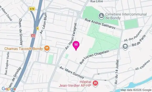 Localisation Mtre Hureaux Augusta