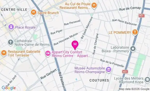 Localisation Mtre Robin Pauline