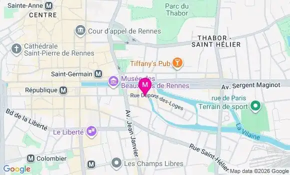 Localisation Mtre Delibes Yves