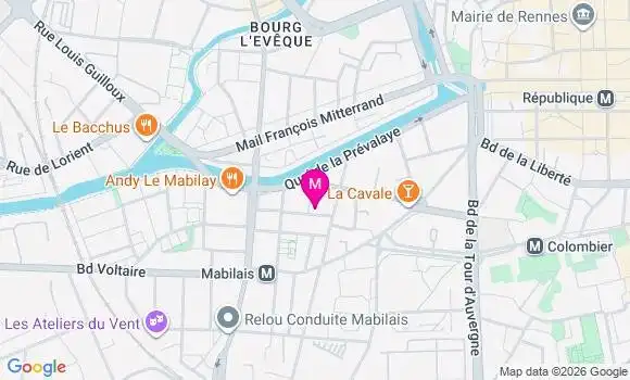 Localisation Mtre Delva Camille