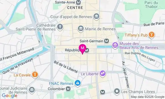Localisation Mtre Gaignard Tiffany