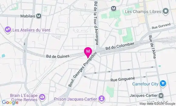 Localisation Mtre Joly Zia
