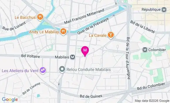 Localisation Mtre Pujol Adrien