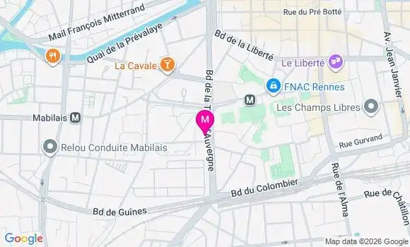 Localisation Mtre Rudeau Alexandre