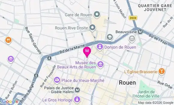 Localisation Mtre Vandeville Romain