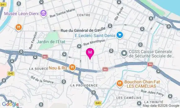 Localisation Mtre Jeanne Rose Louis