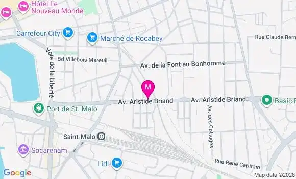 Localisation Mtre Verdier Caroline