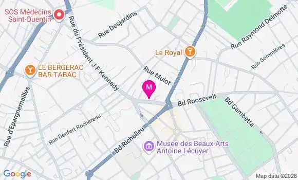Localisation Mtre Berthelot Amaury