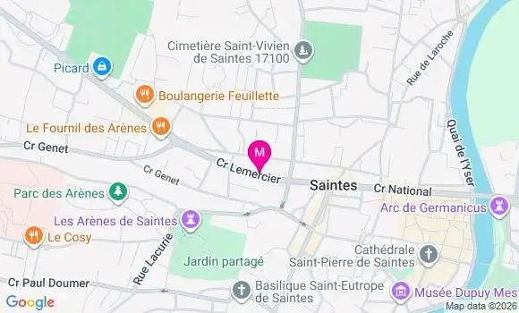 Localisation Mtre Biteau Maéva