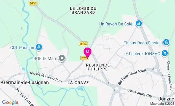 Localisation Mtre Bourdeau Nathalie
